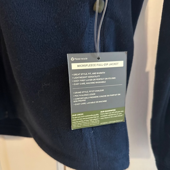 Lightweight Sage branded micro fleece jacket by Eddie Bauer - Picture 4 of 6